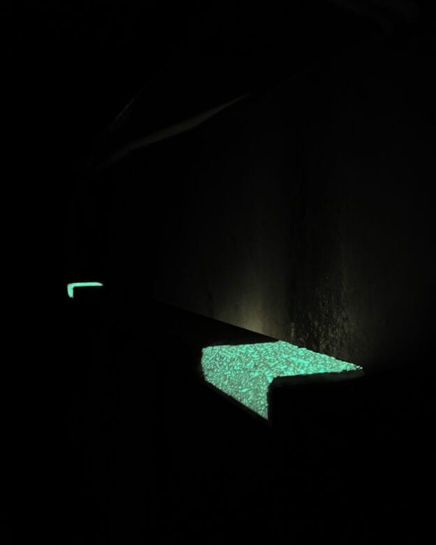 Stair nosing SN 110 – Anti-slip fiberglass stair edge profile – Photoluminescent – Heavy Duty