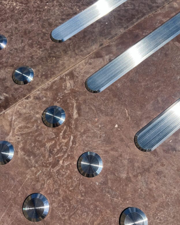 Handrail FÅLHAGEN - Stainless steel - Tactile handrails and stop markers