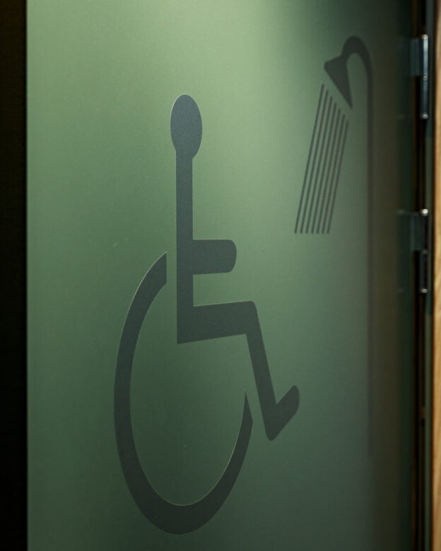 Bespoke vinyl contrast marking - Windows and glass - custom design