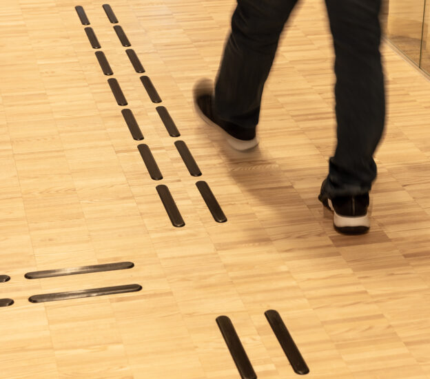 Tactile guidance path SVARTBÄCKEN – Black Stainless Steel – Tactile Guidance Strips and Warning Indicators