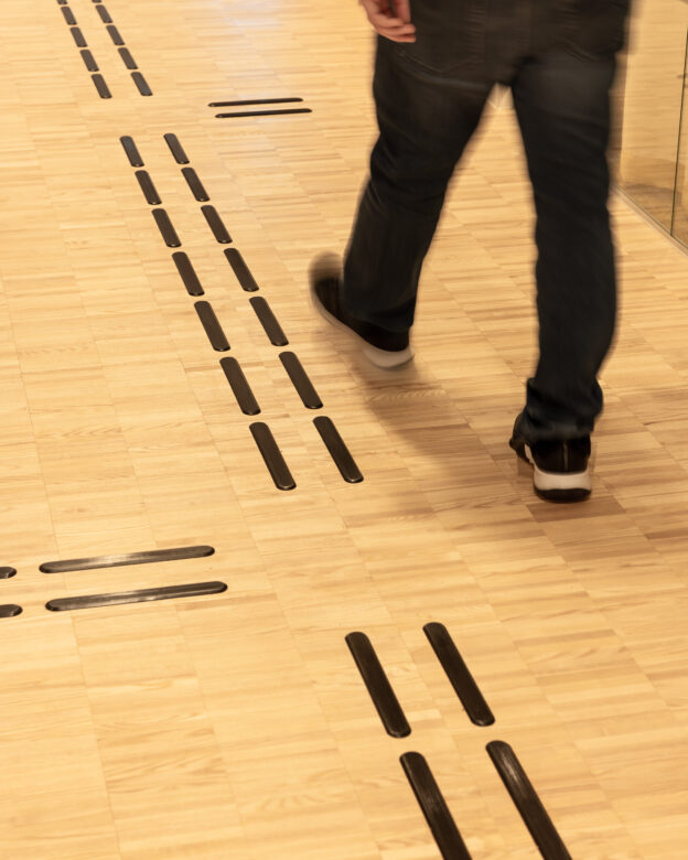 Tactile guidance path SVARTBÄCKEN – Black Stainless Steel – Tactile Guidance Strips and Warning Indicators
