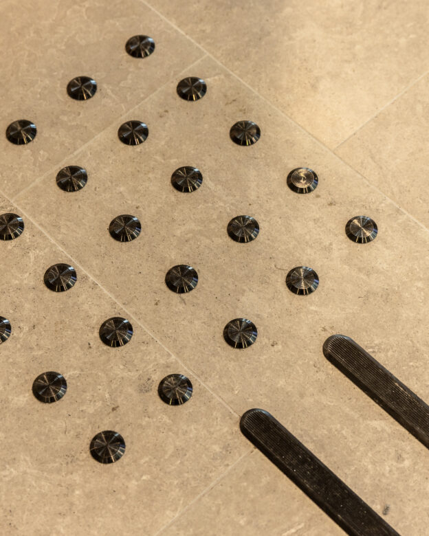 Tactile guidance path SVARTBÄCKEN – Black Stainless Steel – Tactile Guidance Strips and Warning Indicators