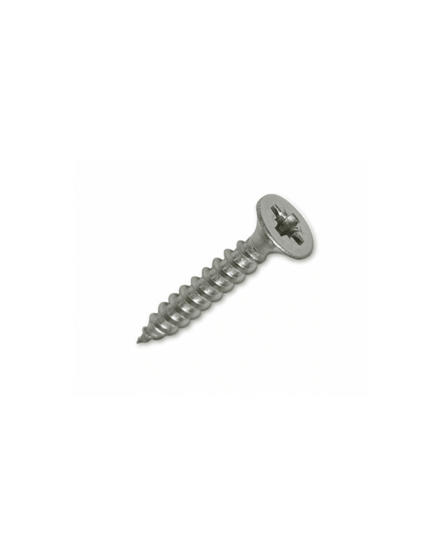 Stainless steel screw with colored head - 4 x 25 mm - grey, yellow, beige - 100 pcs