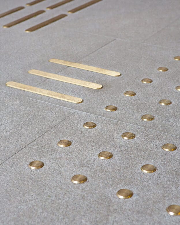 Tactile indicator LUTHAGEN - Eco-brass - Tactile surface indicators and studs