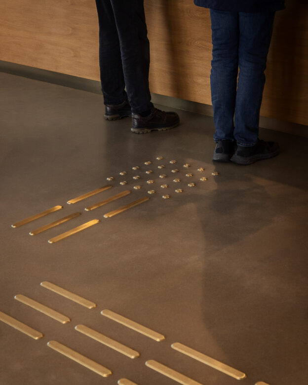 Tactile indicator LUTHAGEN - Eco-brass - Tactile surface indicators and studs