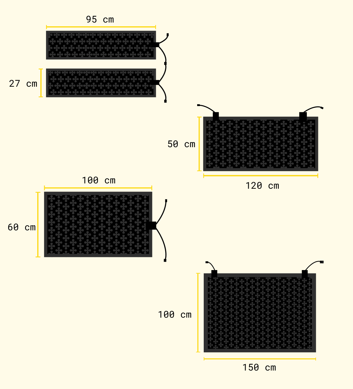 Four smart sizes.