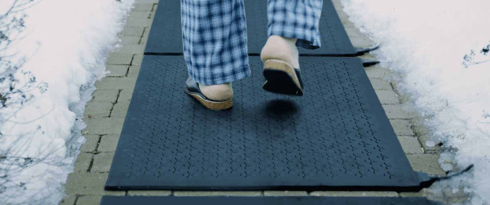 Safer winter 
with heated 
snow melting mats