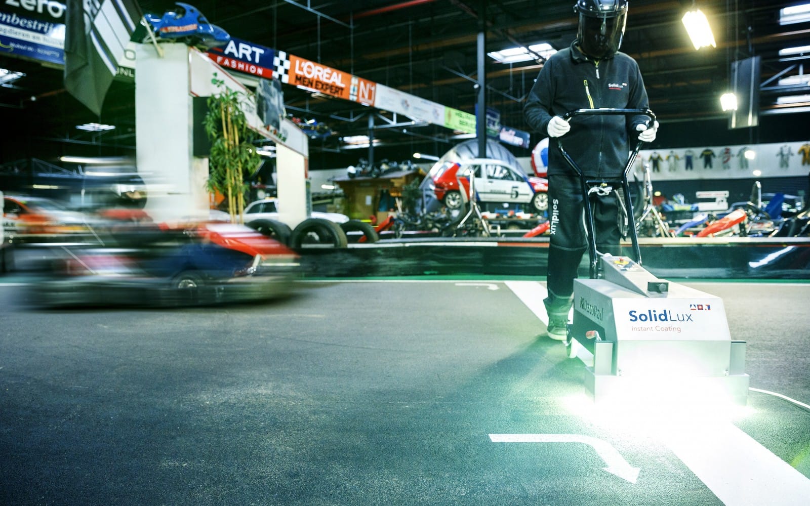 UV curedline markingfrom SolidLux.